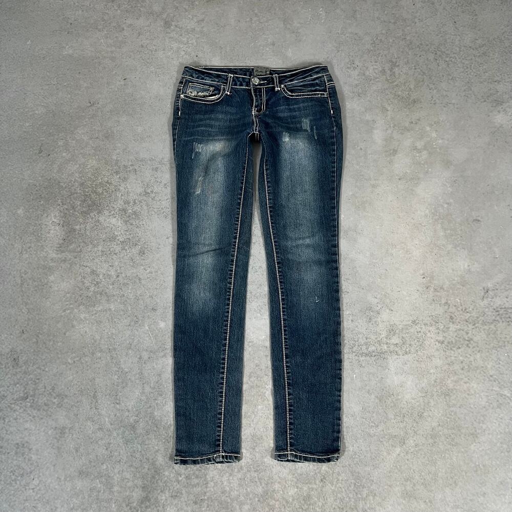 Skinny Mid Rise Twelve K Fitted Women Denim Jeans Size: 29